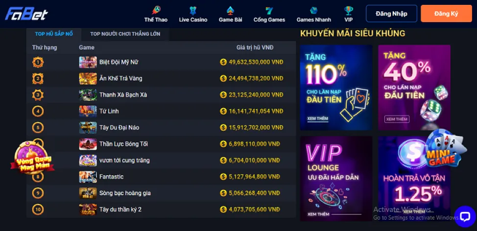Nhập mã khuyến mãi 6686bet